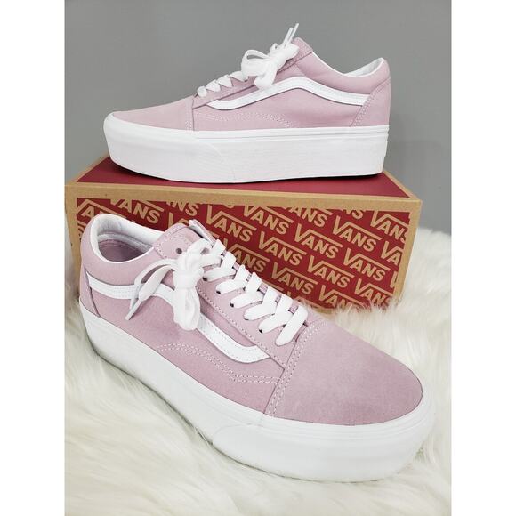 NEW Vans - Old Skool Stacform Lilac Women's Size‎ 11.5 Mauve lavender platform - Picture 1 of 9